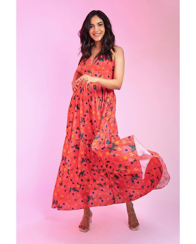 Adorable Ritu Varma In Floral Outfit